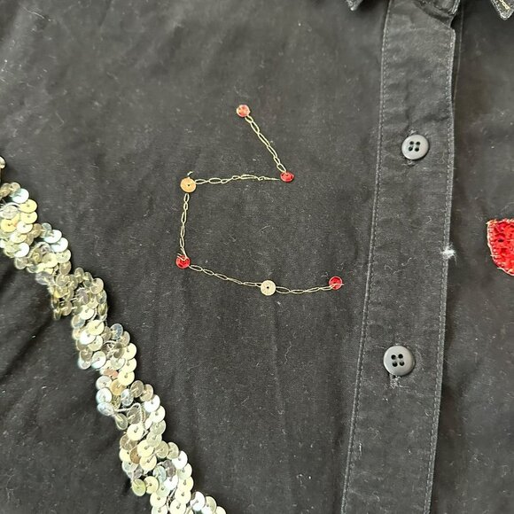 Cricket by the Creek Womens Western Rodeo Queening Long Sleeve Button Up Shirt - Picture 3 of 15